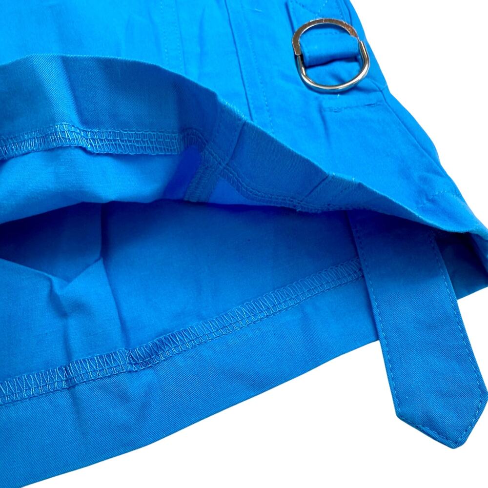New in Bag Women's Bright Blue Cargo Shorts Adjustable Length Elastic Waist - Picture 5 of 16